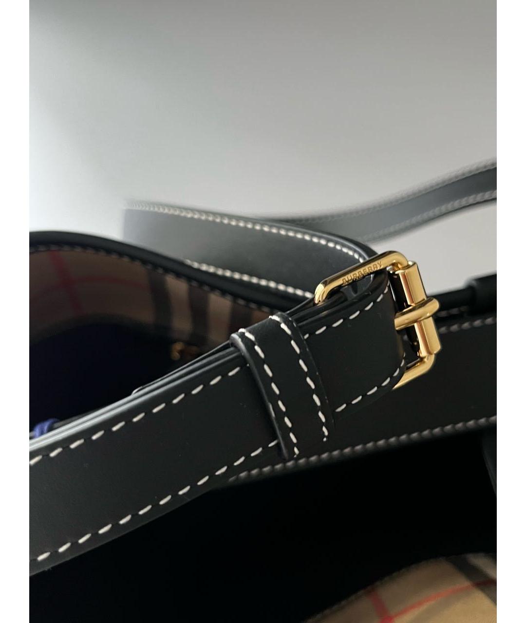 BURBERRY Бежевая кожаная сумка с короткими ручками, фото 7