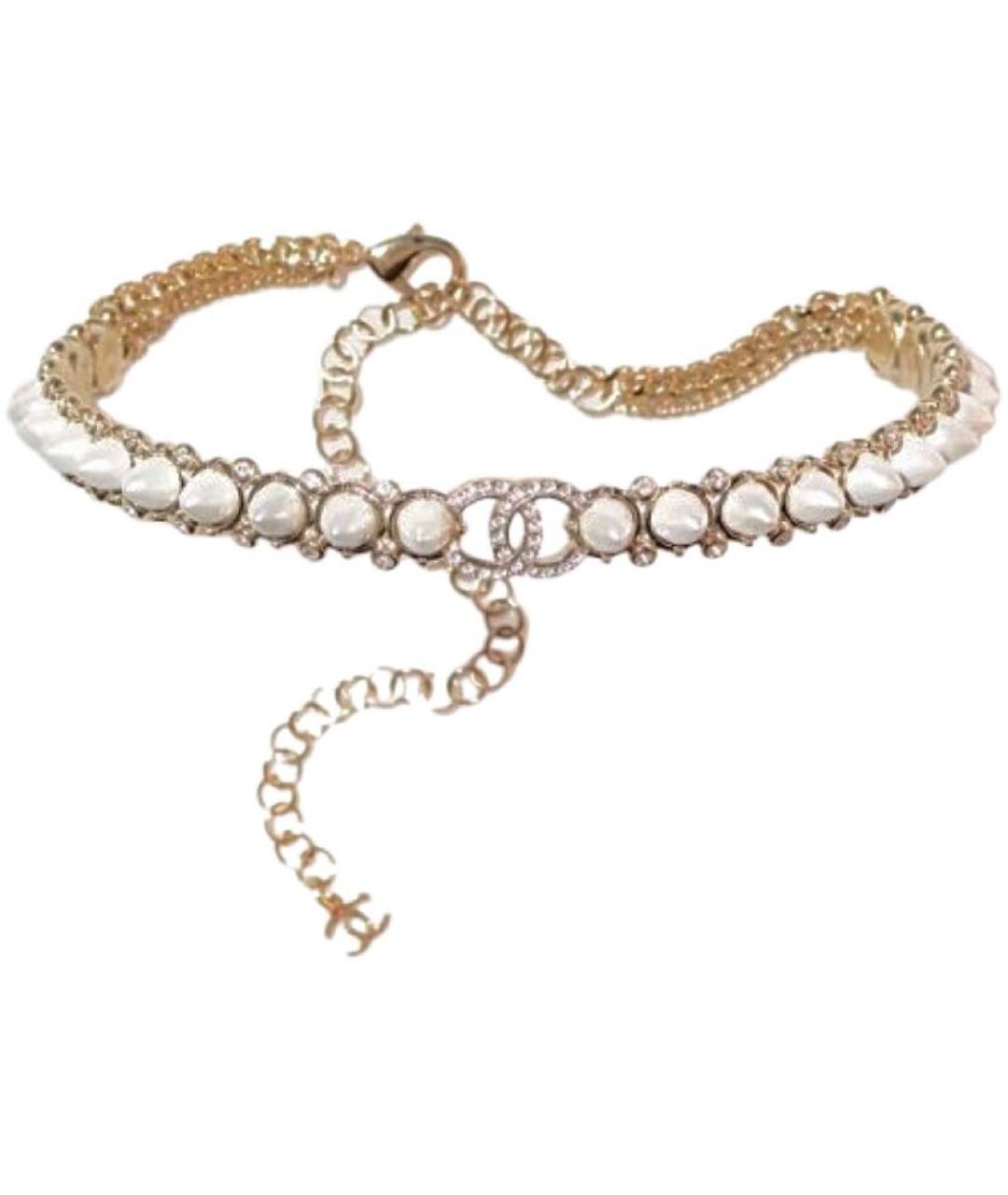 CHANEL Белое жемчужное колье, фото 1