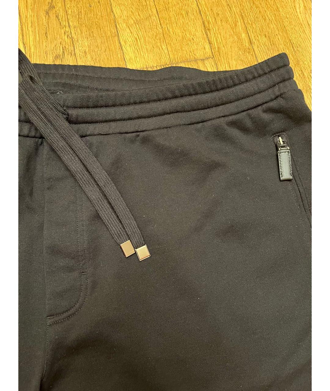 DOLCE&GABBANA Черные хлопковые повседневные брюки, фото 3