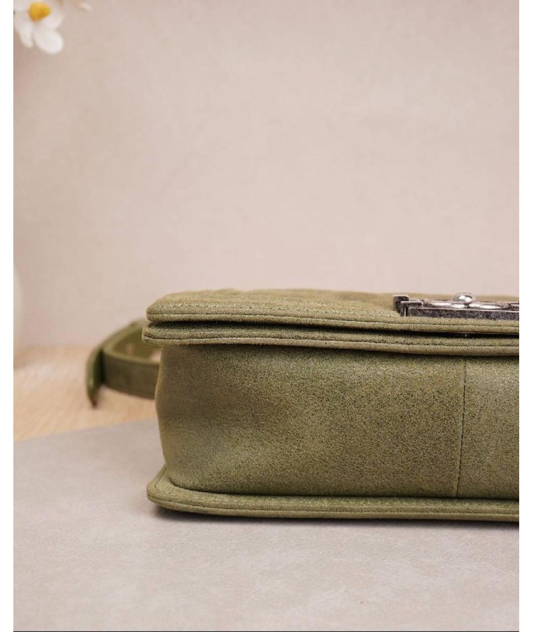 CHANEL Бежевая замшевая сумка через плечо, фото 7