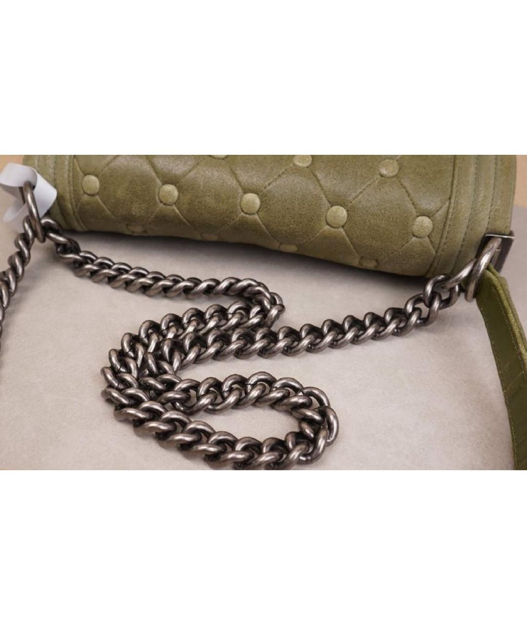 CHANEL Бежевая замшевая сумка через плечо, фото 8