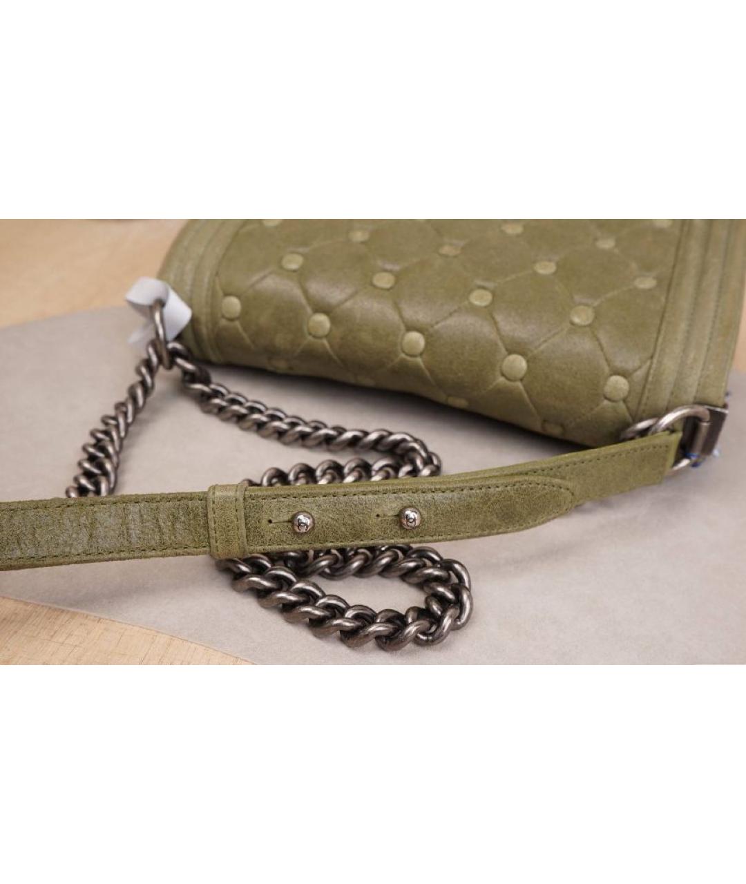 CHANEL Бежевая замшевая сумка через плечо, фото 6