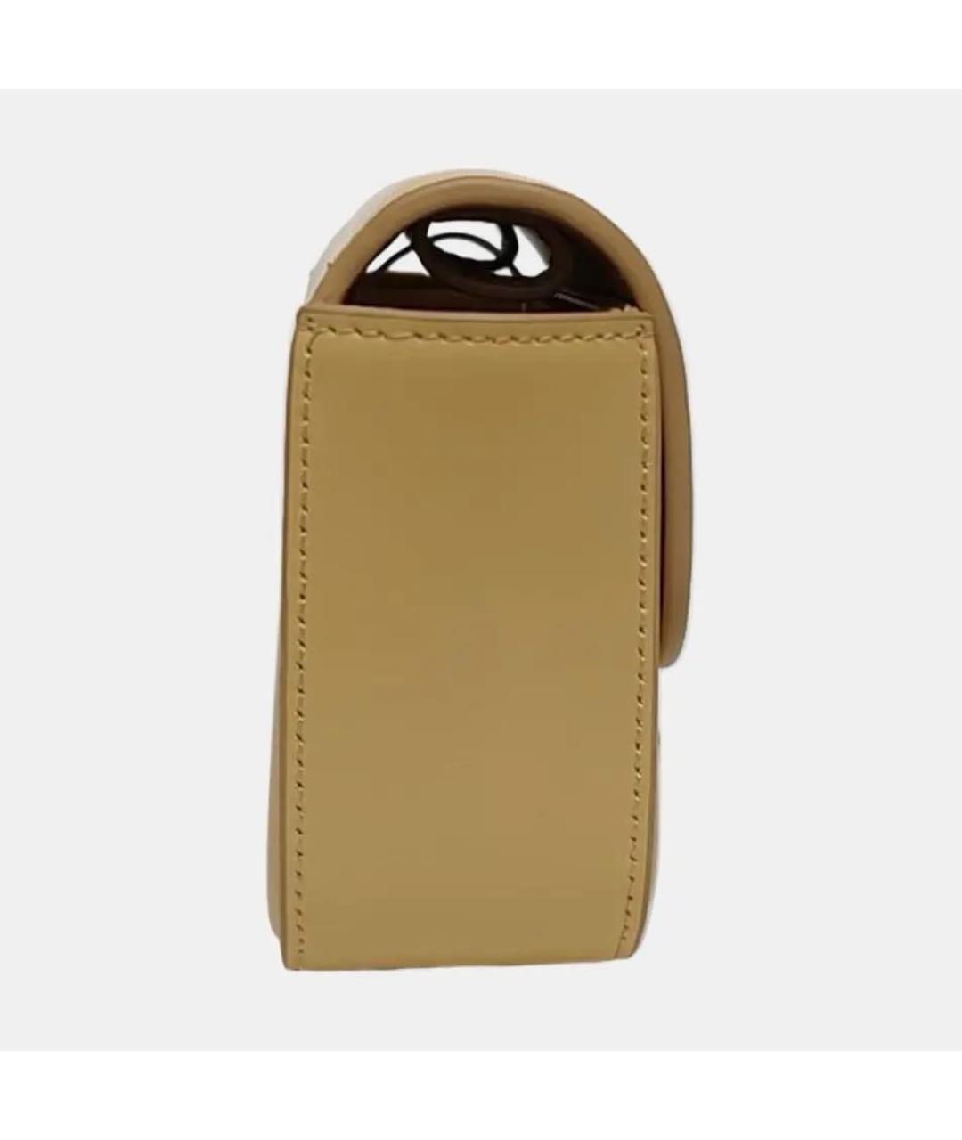 CELINE Желтая кожаная сумка через плечо, фото 3