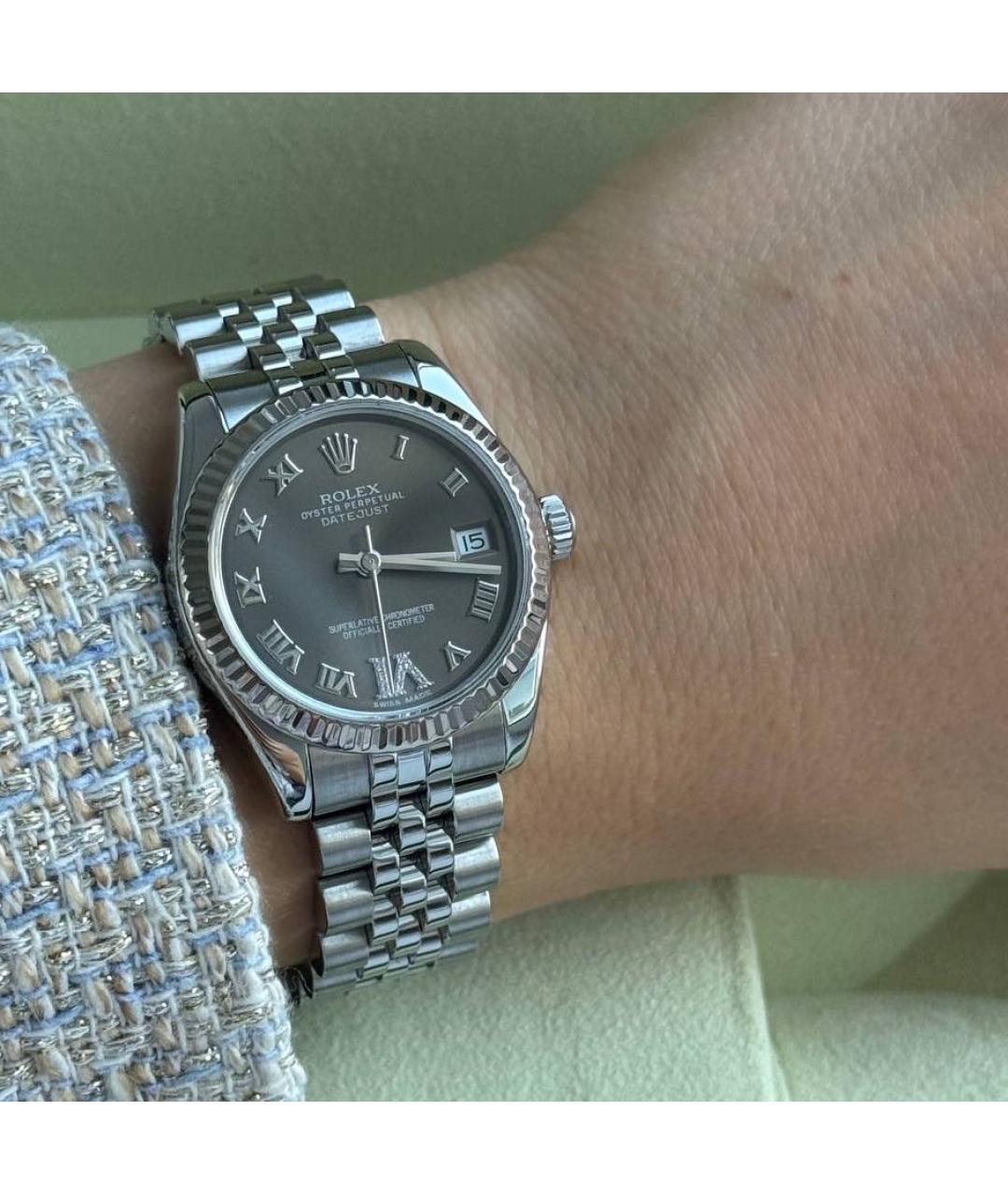 ROLEX Серебряные часы, фото 8