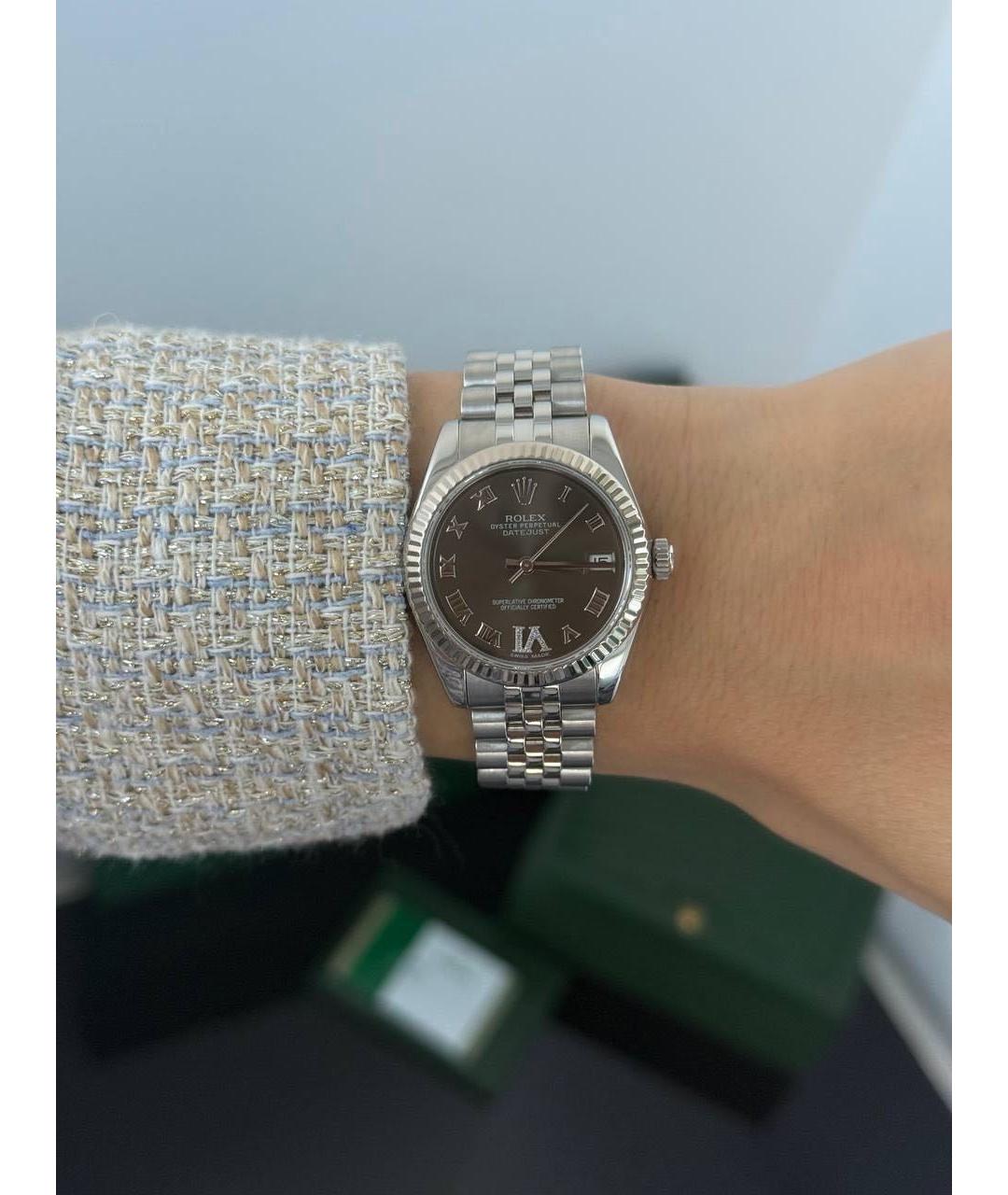 ROLEX Серебряные часы, фото 7