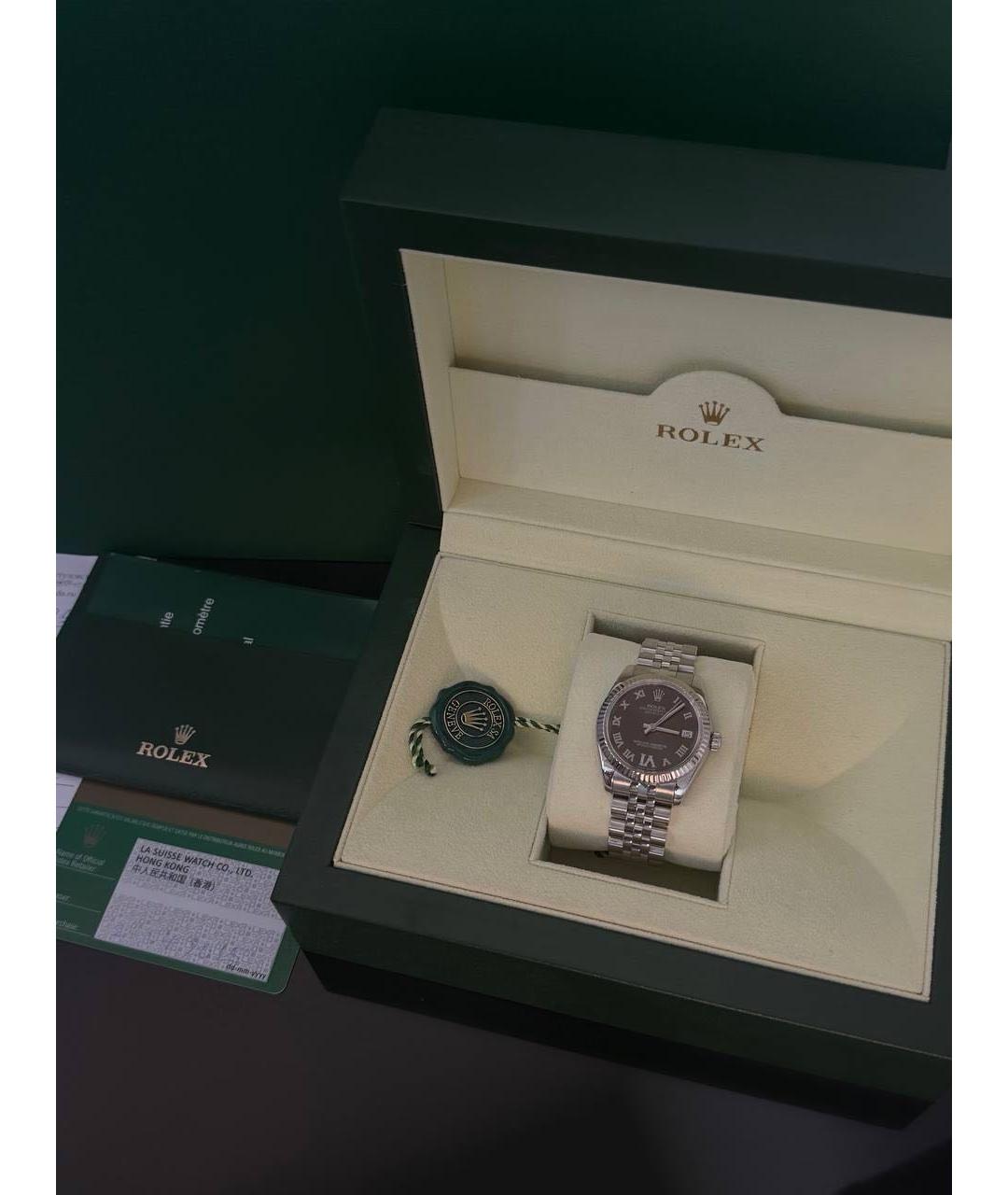 ROLEX Серебряные часы, фото 5