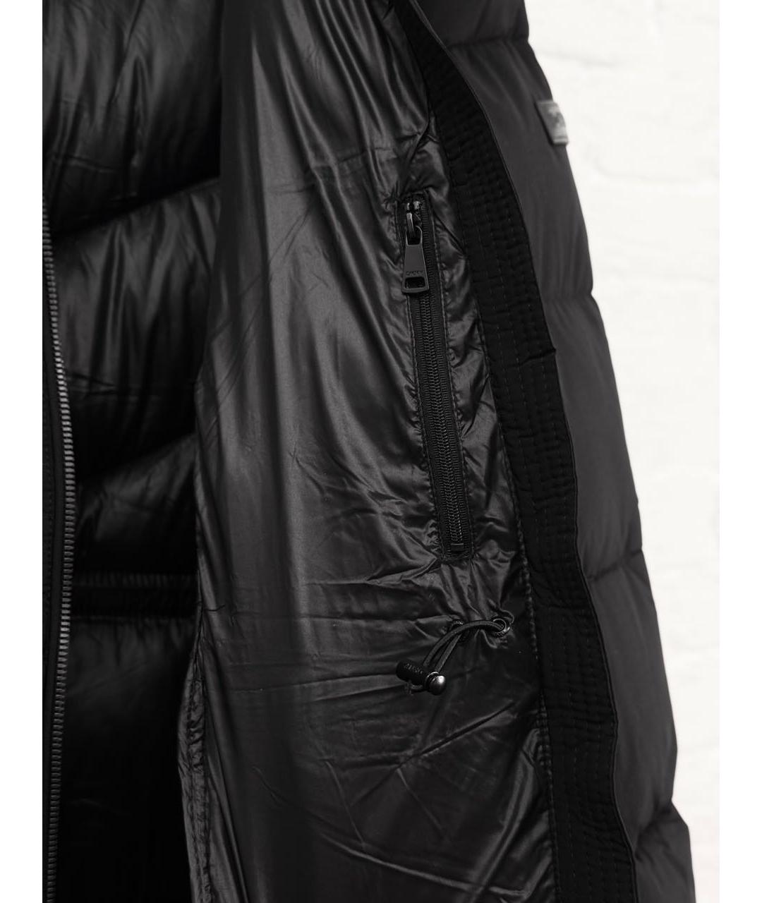 DKNY Черный полиэстеровый пуховик, фото 6