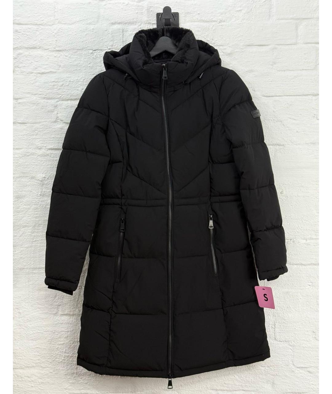 DKNY Черный полиэстеровый пуховик, фото 7