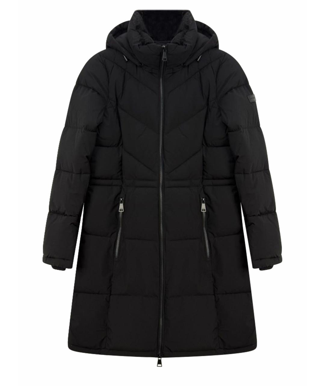 DKNY Черный полиэстеровый пуховик, фото 1