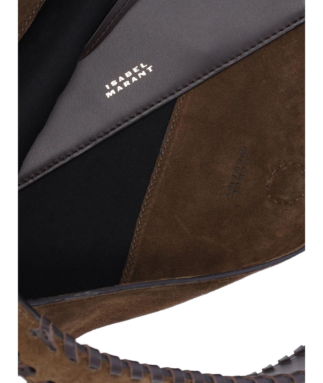 ISABEL MARANT Коричневая замшевая сумка через плечо, фото 5