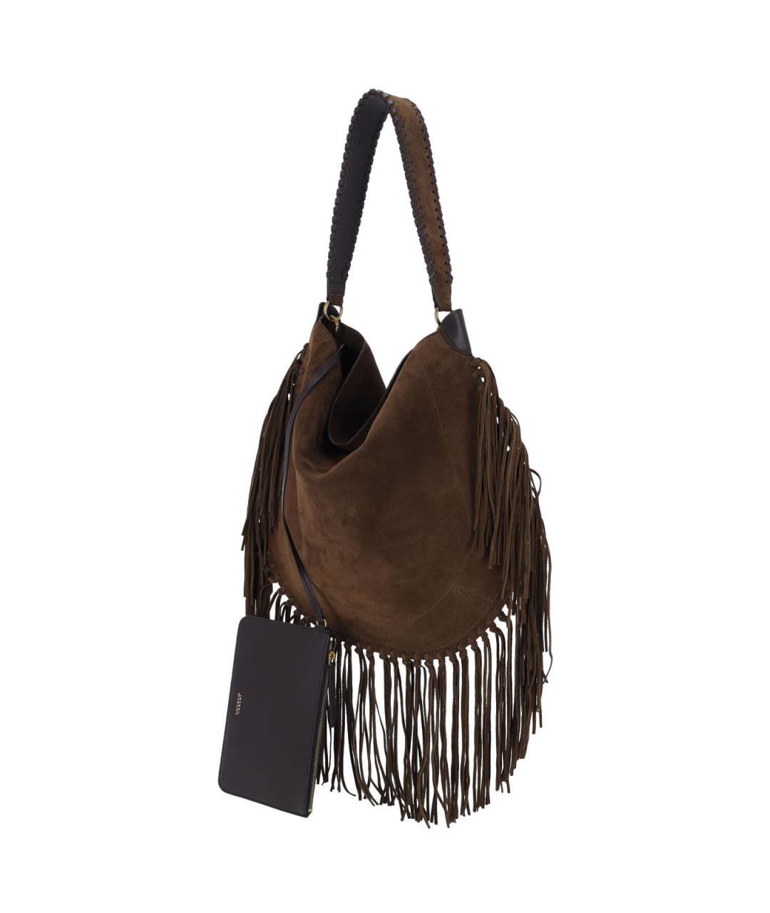 ISABEL MARANT Коричневая замшевая сумка через плечо, фото 2