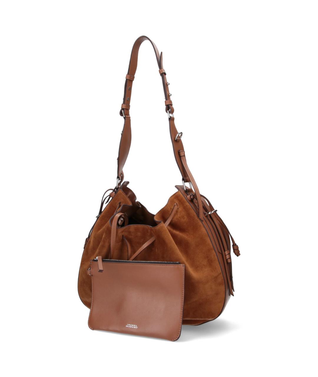 ISABEL MARANT Коричневая кожаная сумка через плечо, фото 2