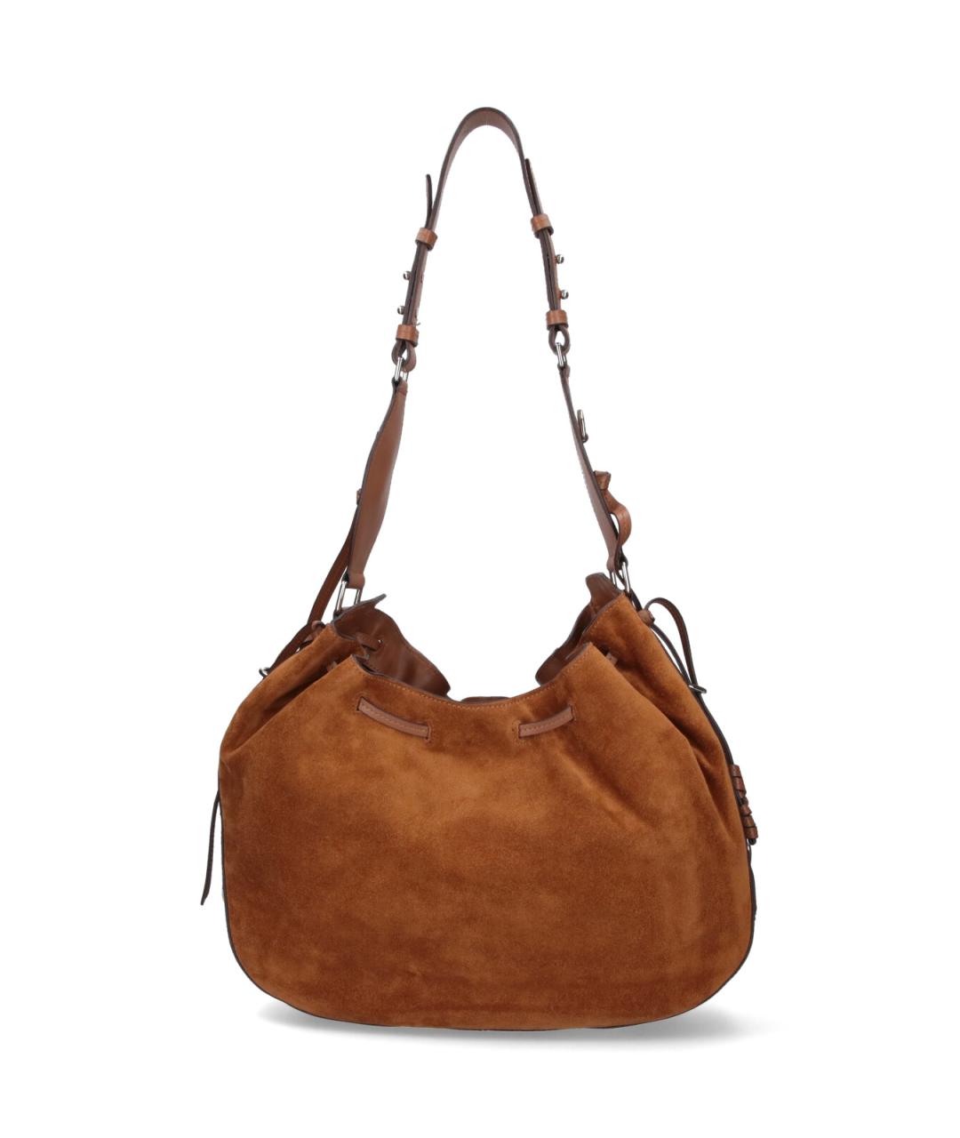 ISABEL MARANT Коричневая кожаная сумка через плечо, фото 3