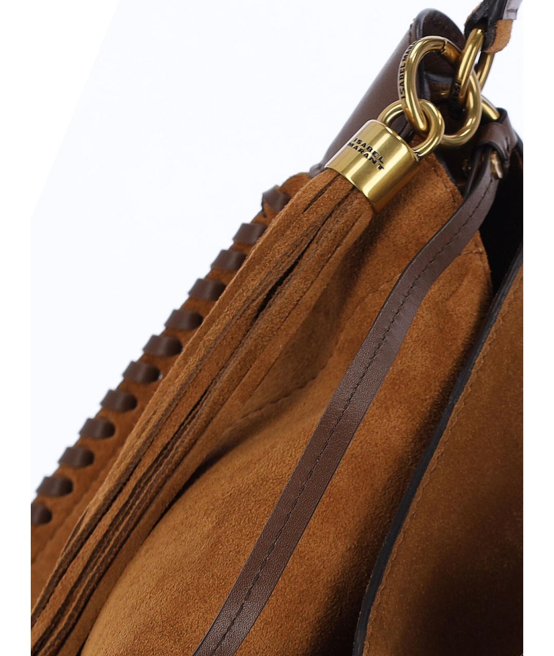 ISABEL MARANT Коричневая замшевая сумка через плечо, фото 4