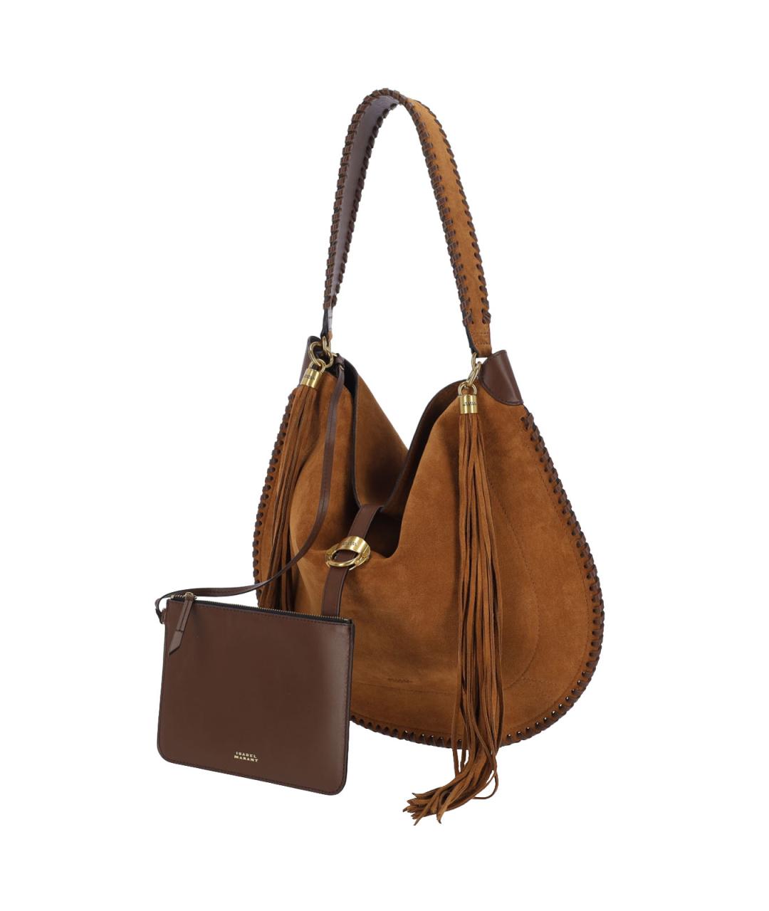 ISABEL MARANT Коричневая замшевая сумка через плечо, фото 2