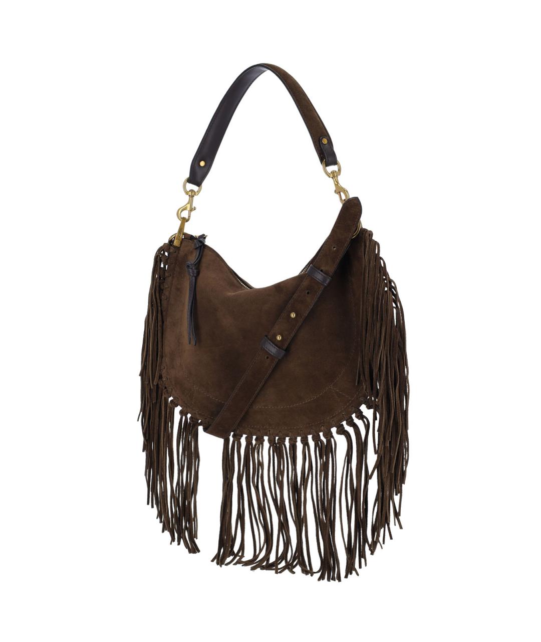 ISABEL MARANT Коричневая замшевая сумка через плечо, фото 2