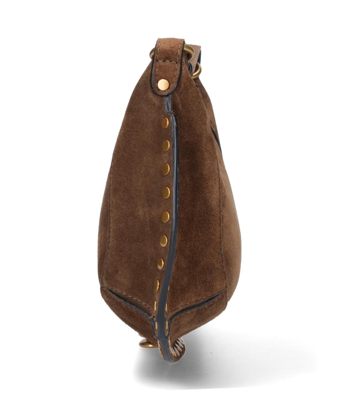 ISABEL MARANT Коричневая замшевая сумка через плечо, фото 5