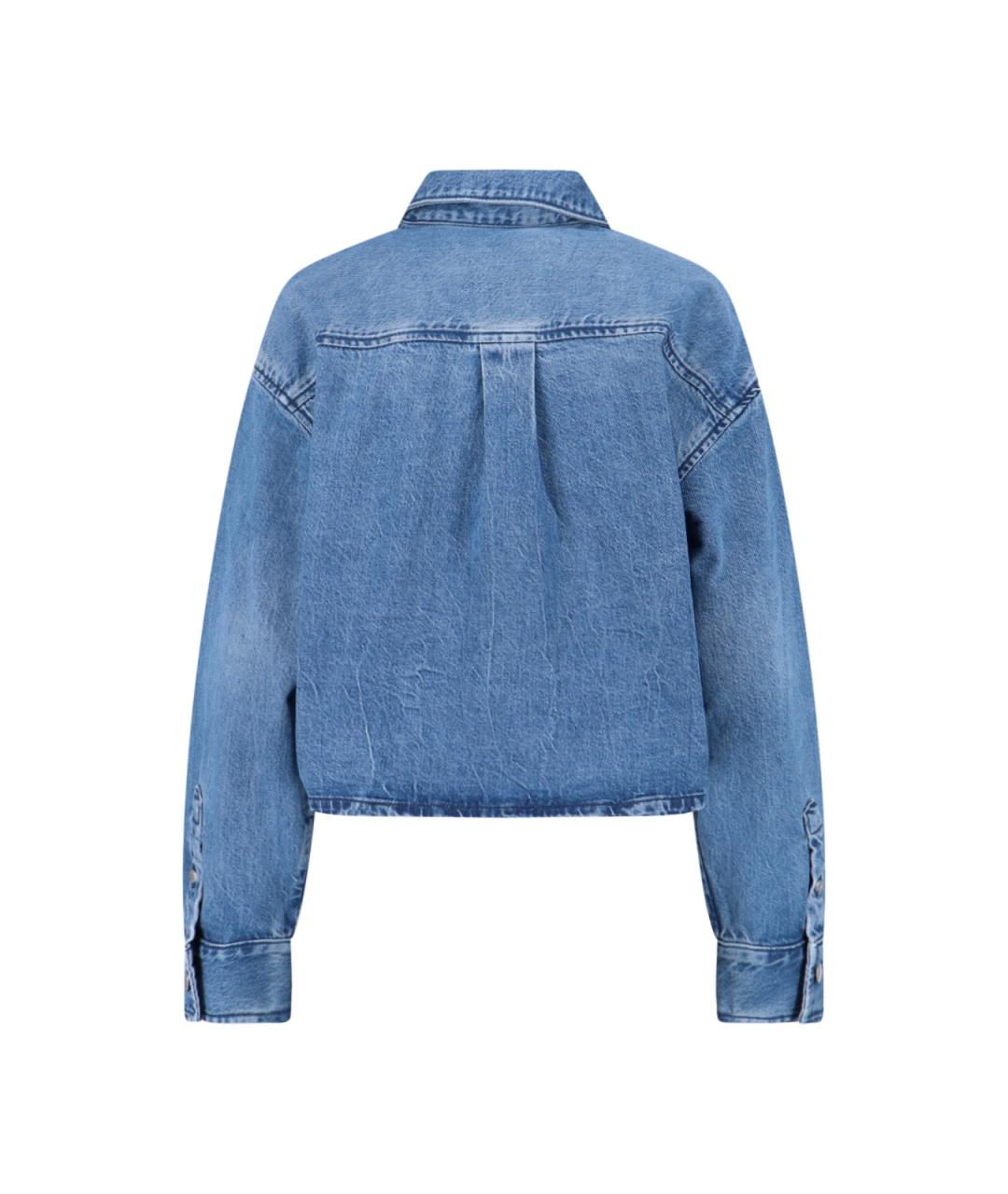 ALEXANDER WANG Синяя хлопковая рубашка, фото 2