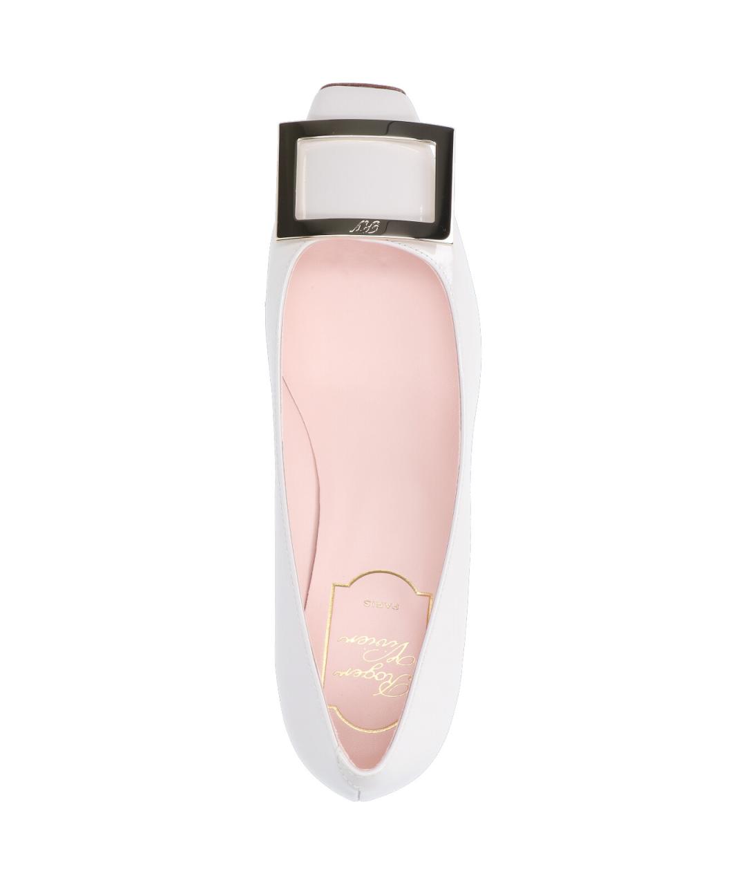 ROGER VIVIER Белые кожаные туфли, фото 5