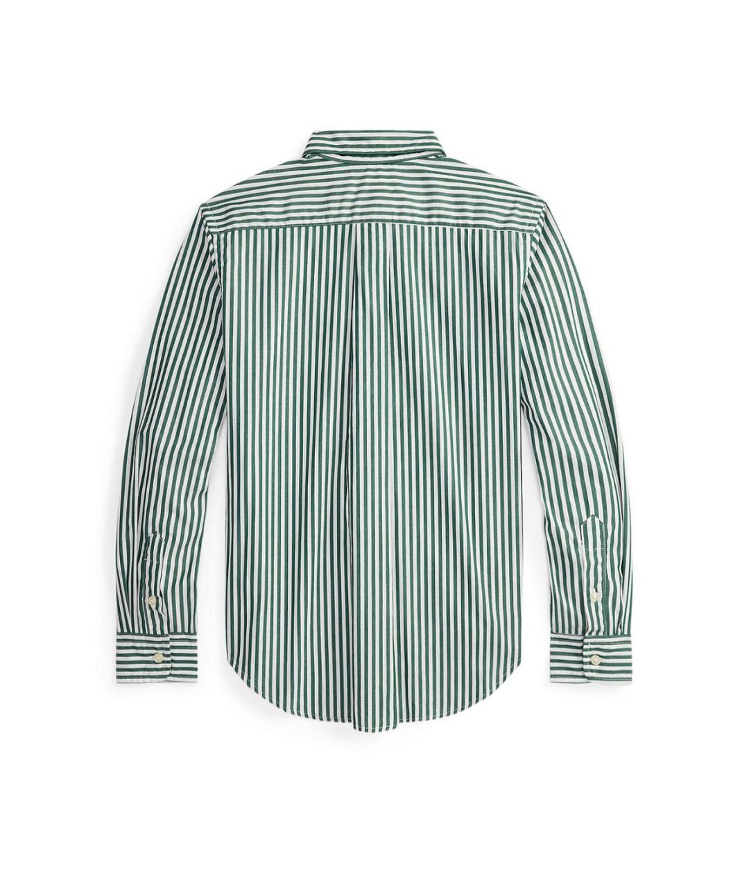 POLO RALPH LAUREN Зеленая хлопковая детская рубашка, фото 2