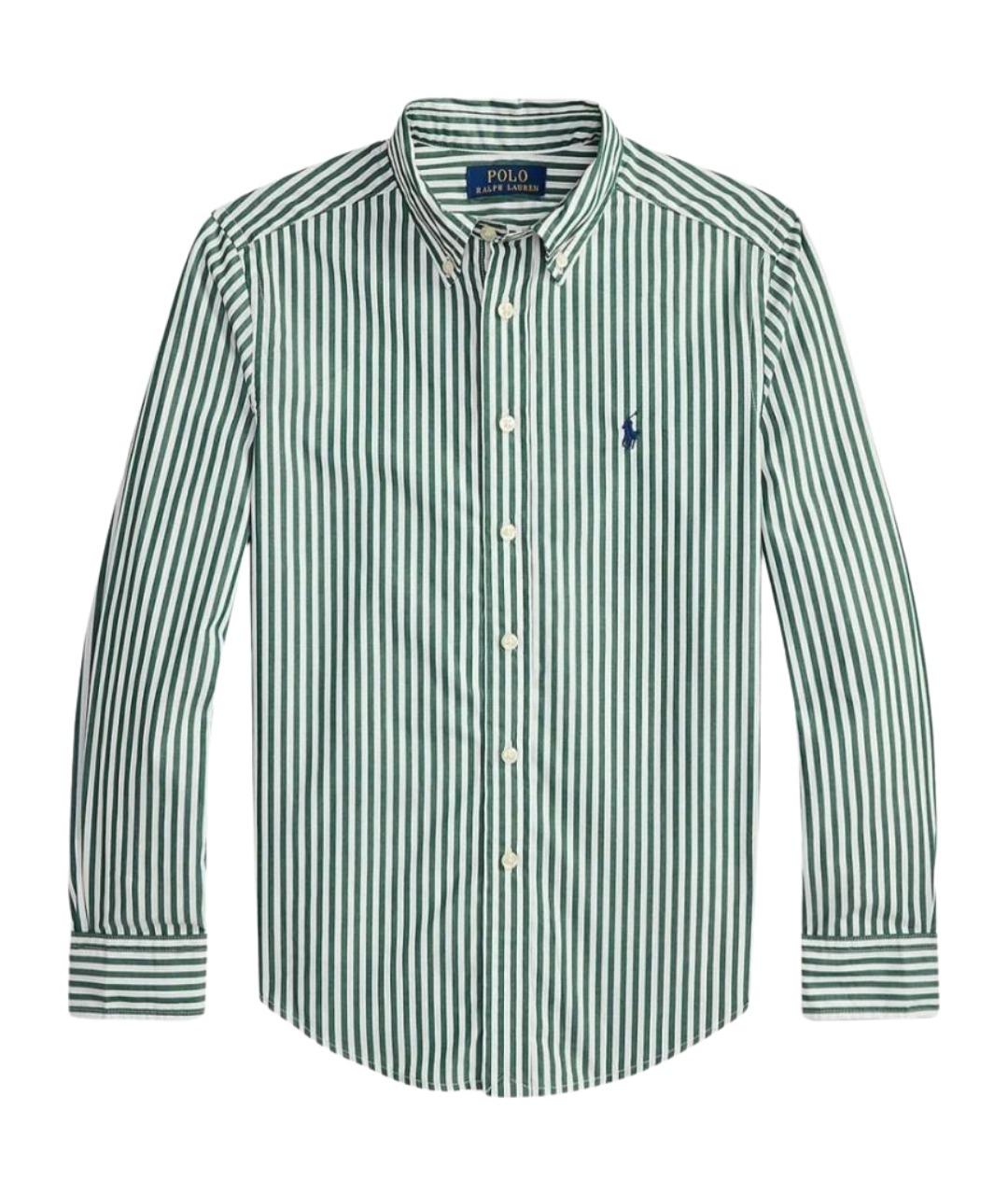 POLO RALPH LAUREN Зеленая хлопковая детская рубашка, фото 1
