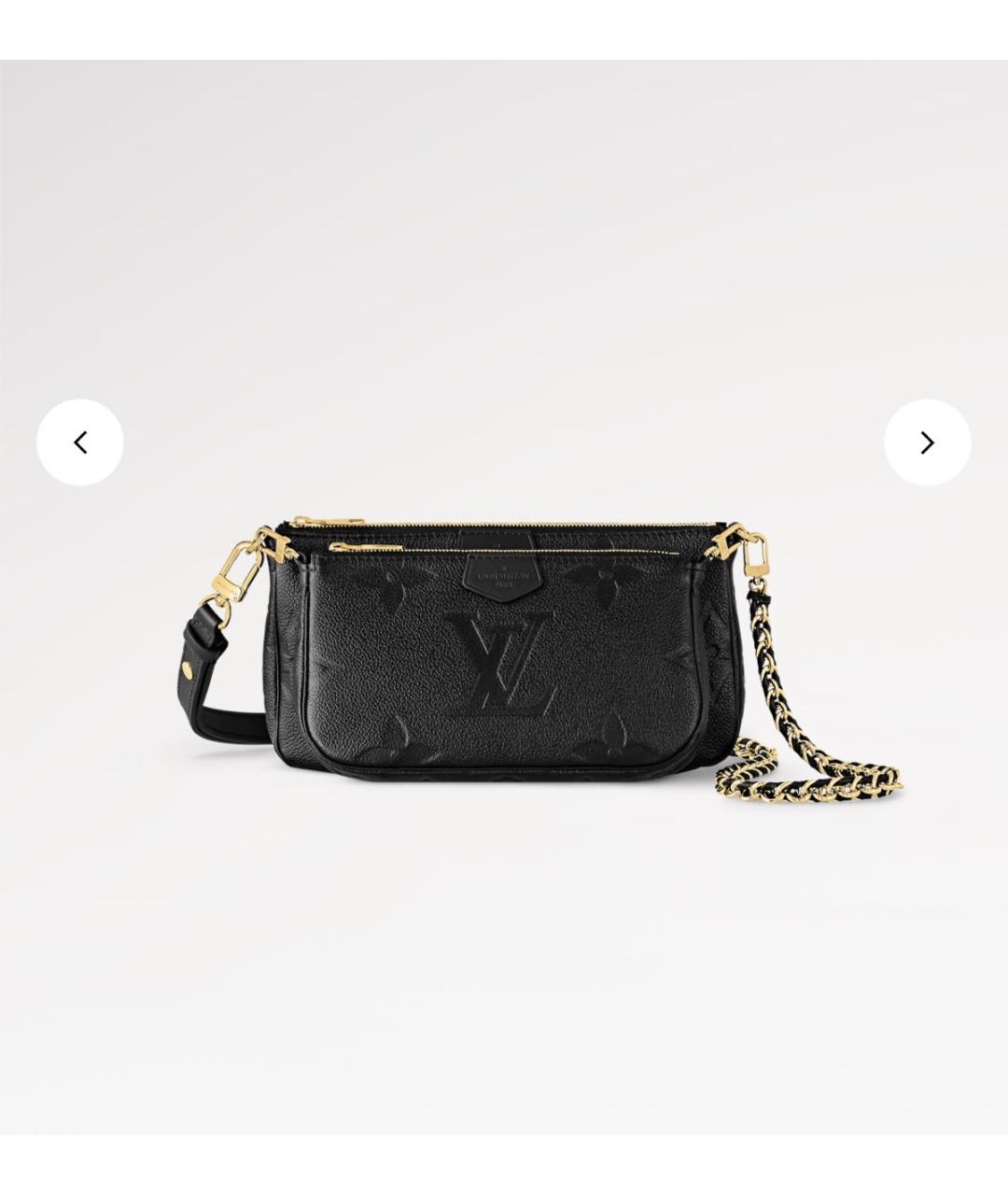 LOUIS VUITTON Черная кожаная сумка с короткими ручками, фото 6