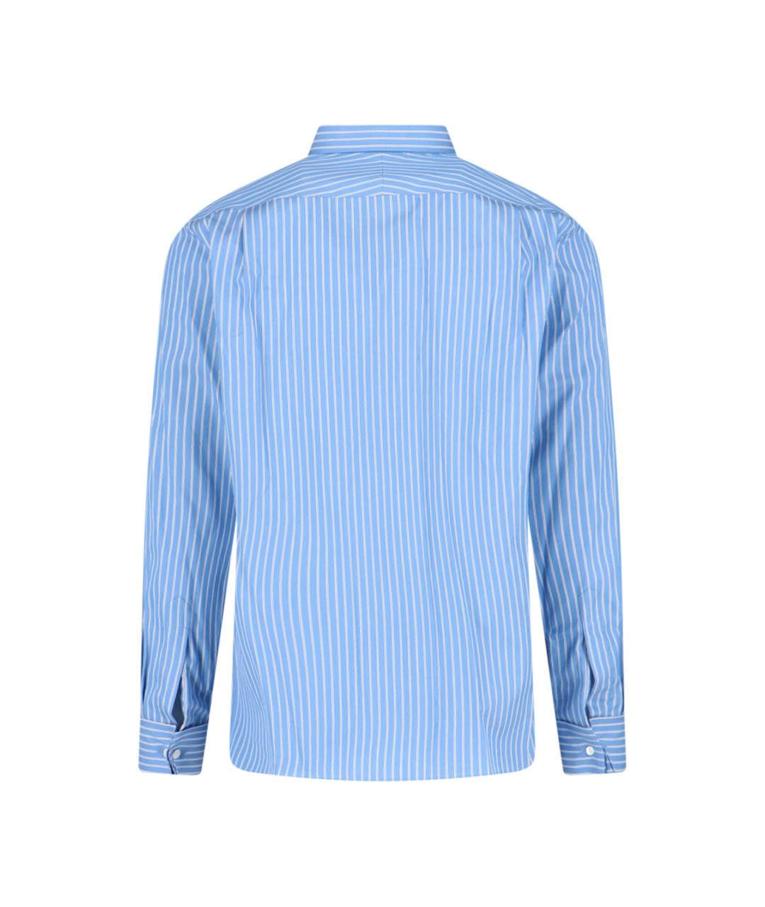 AURALEE Голубая хлопковая классическая рубашка, фото 2