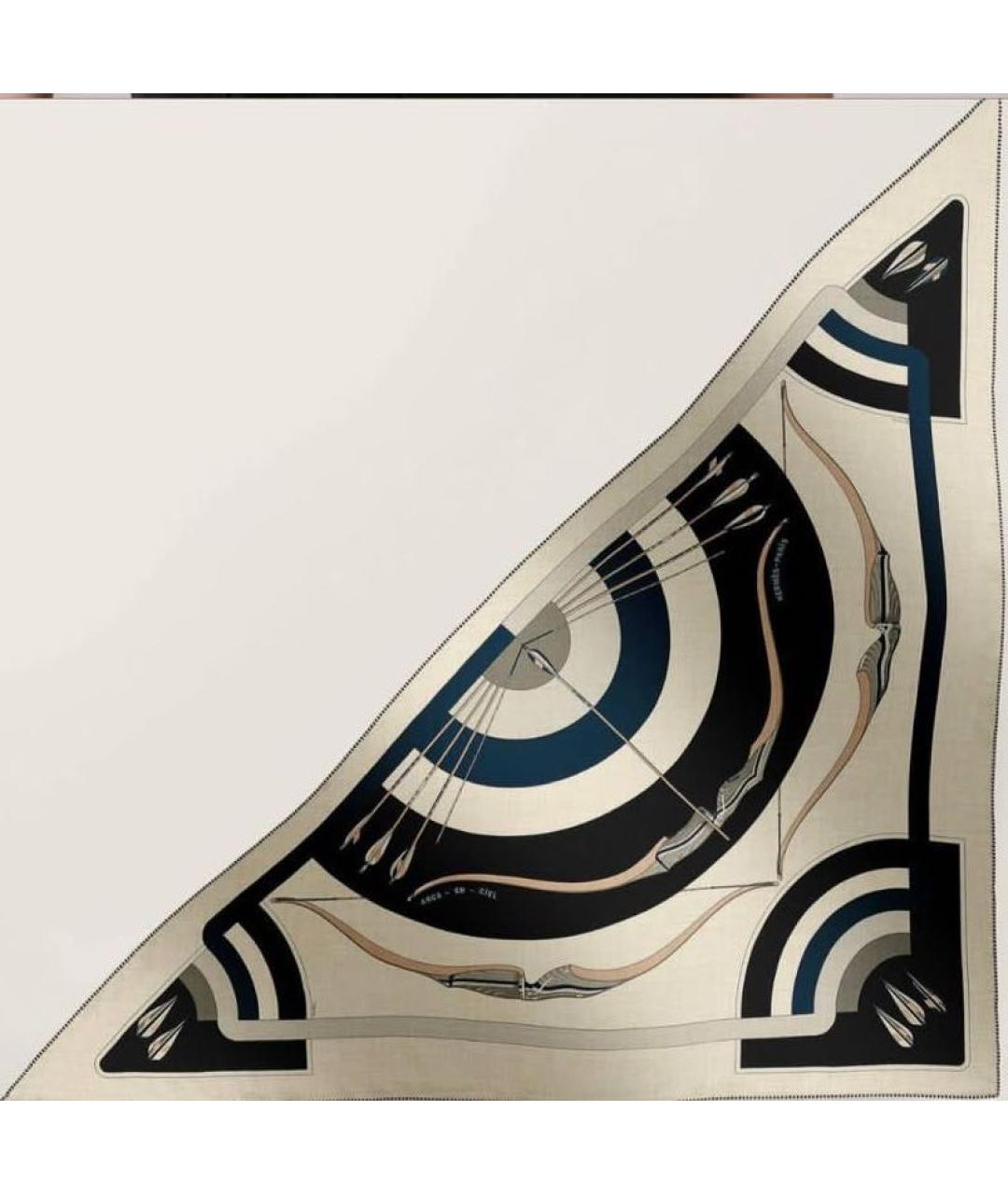 HERMES Мульти кашемировый платок, фото 1