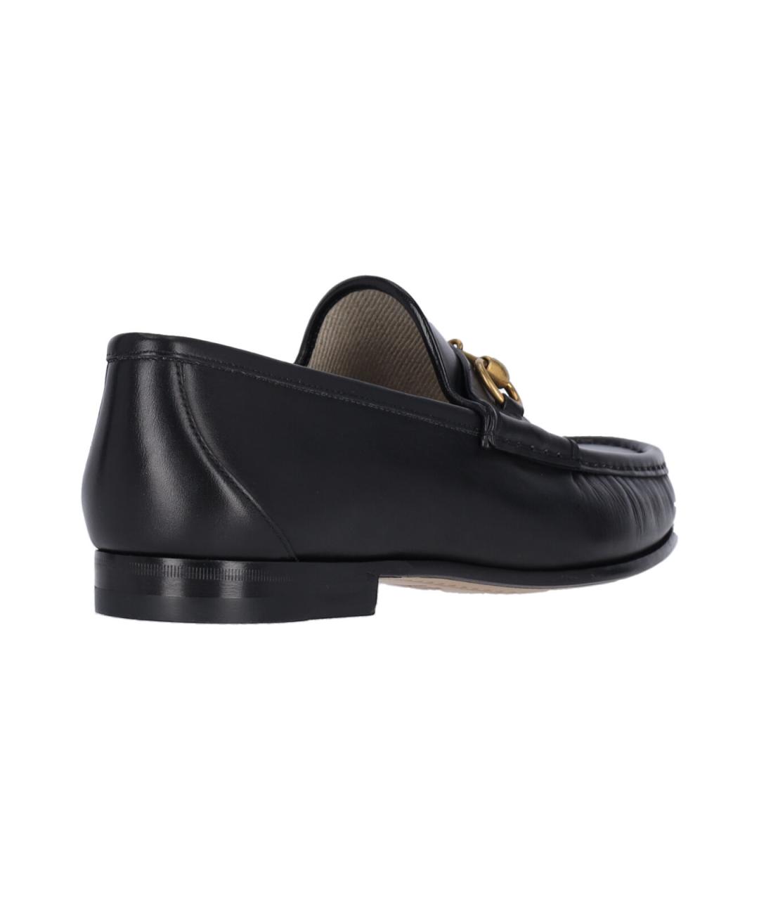 GUCCI Черные кожаные лоферы, фото 4