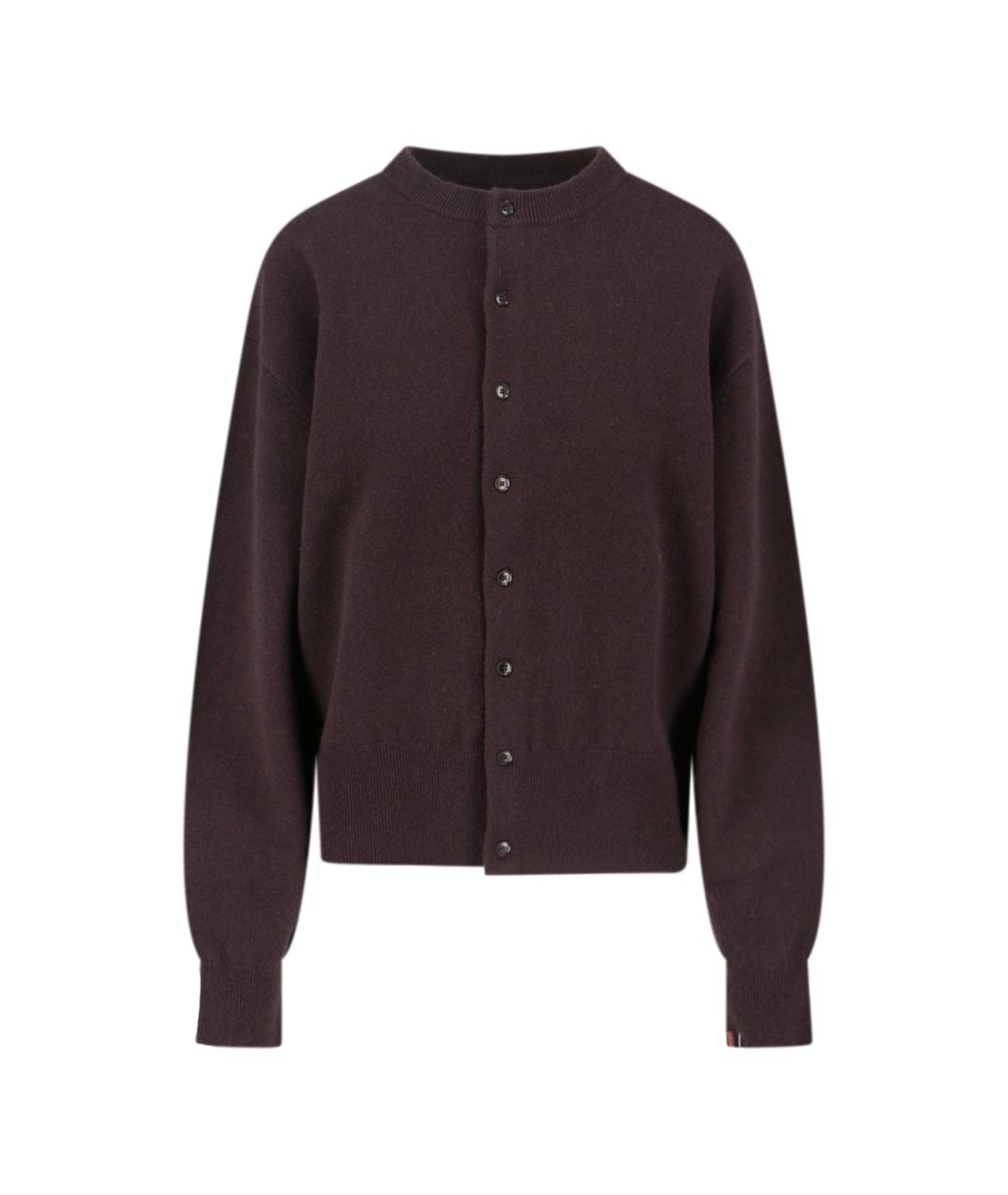 EXTREME CASHMERE Коричневый кашемировый кардиган, фото 1