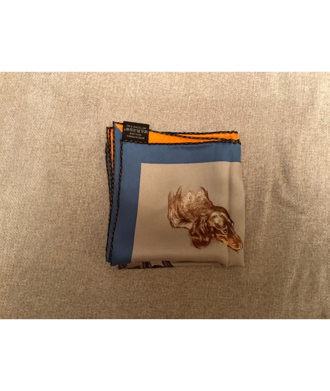 HERMES Мульти шелковый платок, фото 3