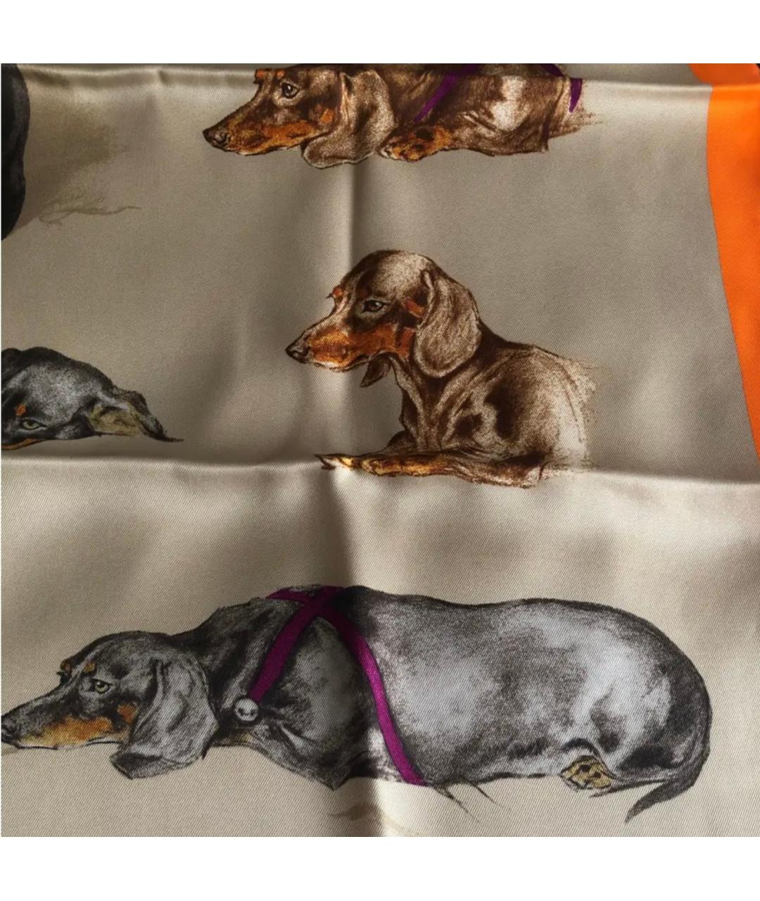 HERMES Мульти шелковый платок, фото 2