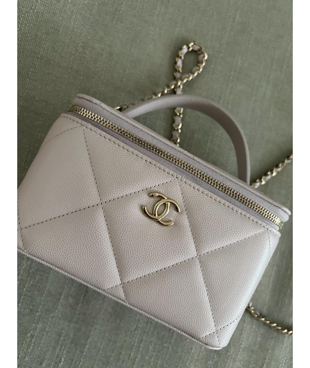 CHANEL Розовая кожаная сумка через плечо, фото 4