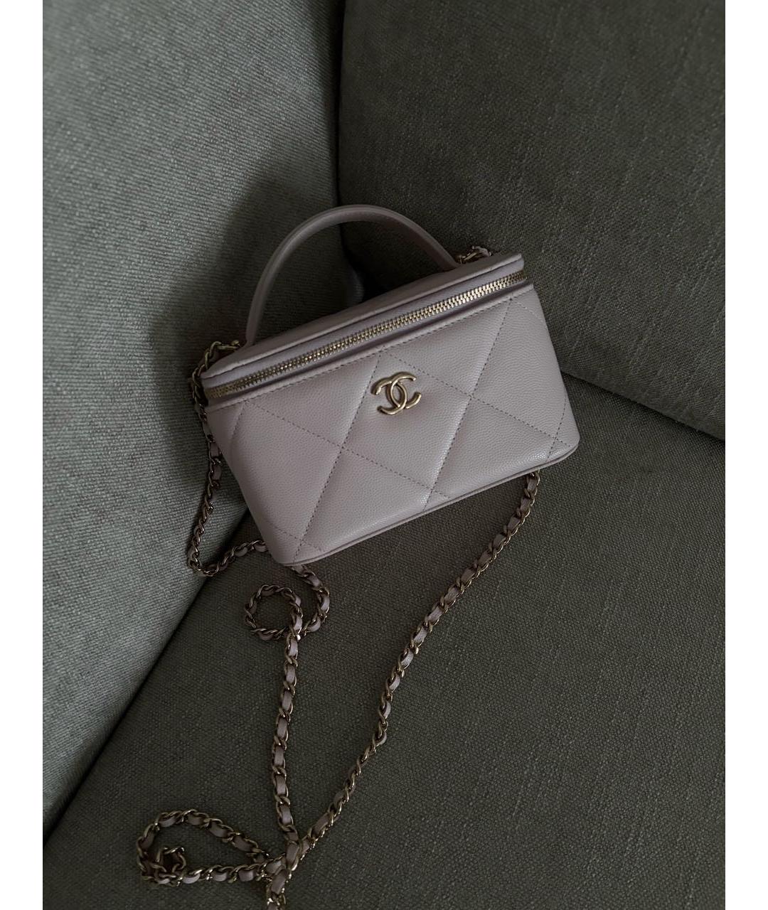 CHANEL Розовая кожаная сумка через плечо, фото 2