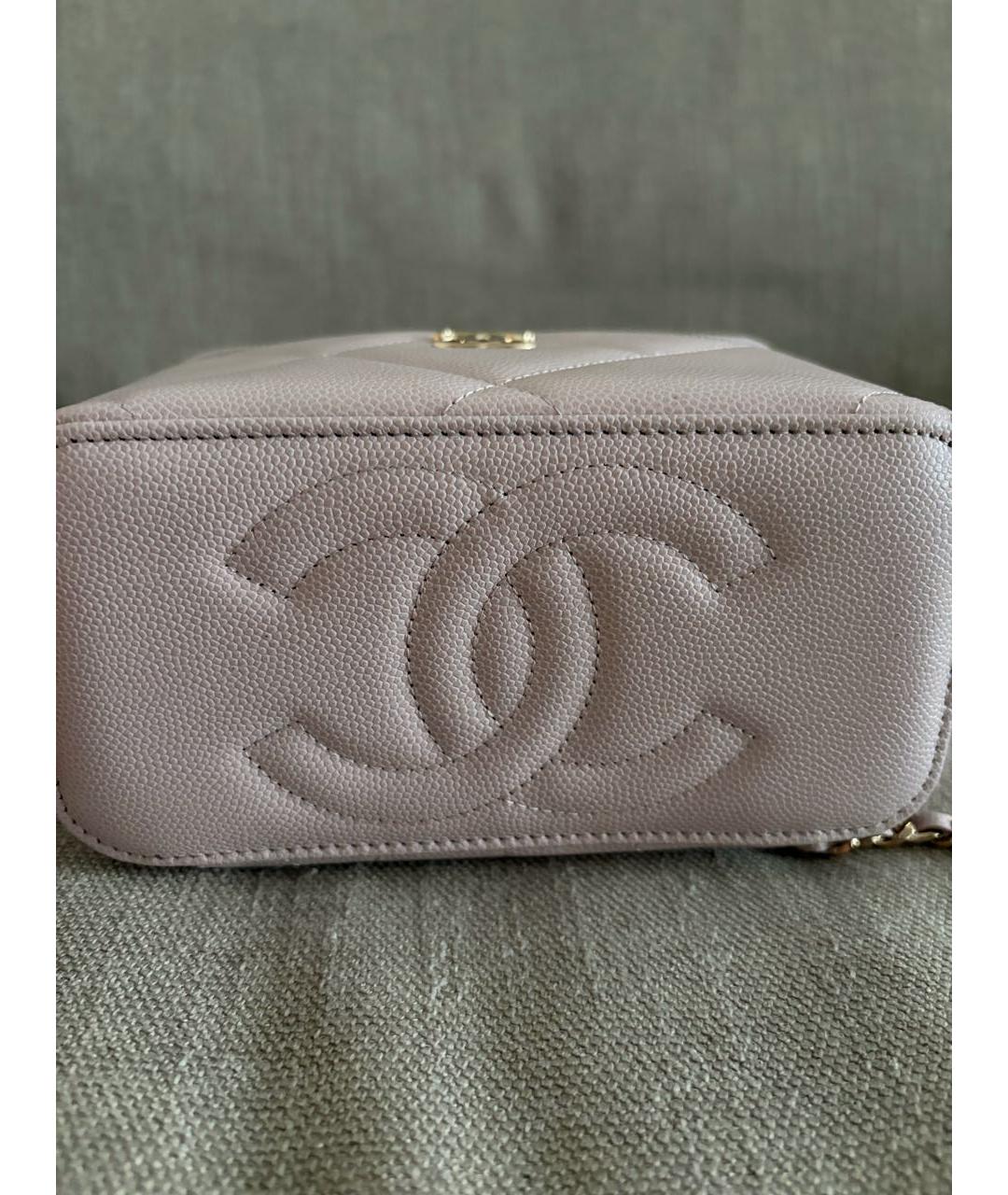 CHANEL Розовая кожаная сумка через плечо, фото 3