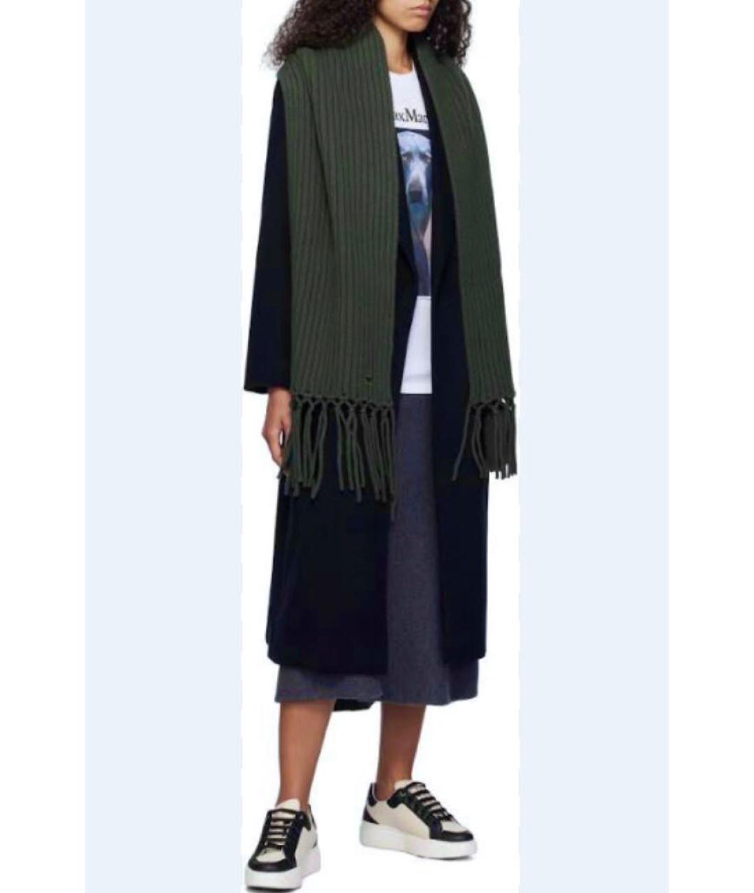 WEEKEND MAX MARA Зеленая шерстяная шапка, фото 4