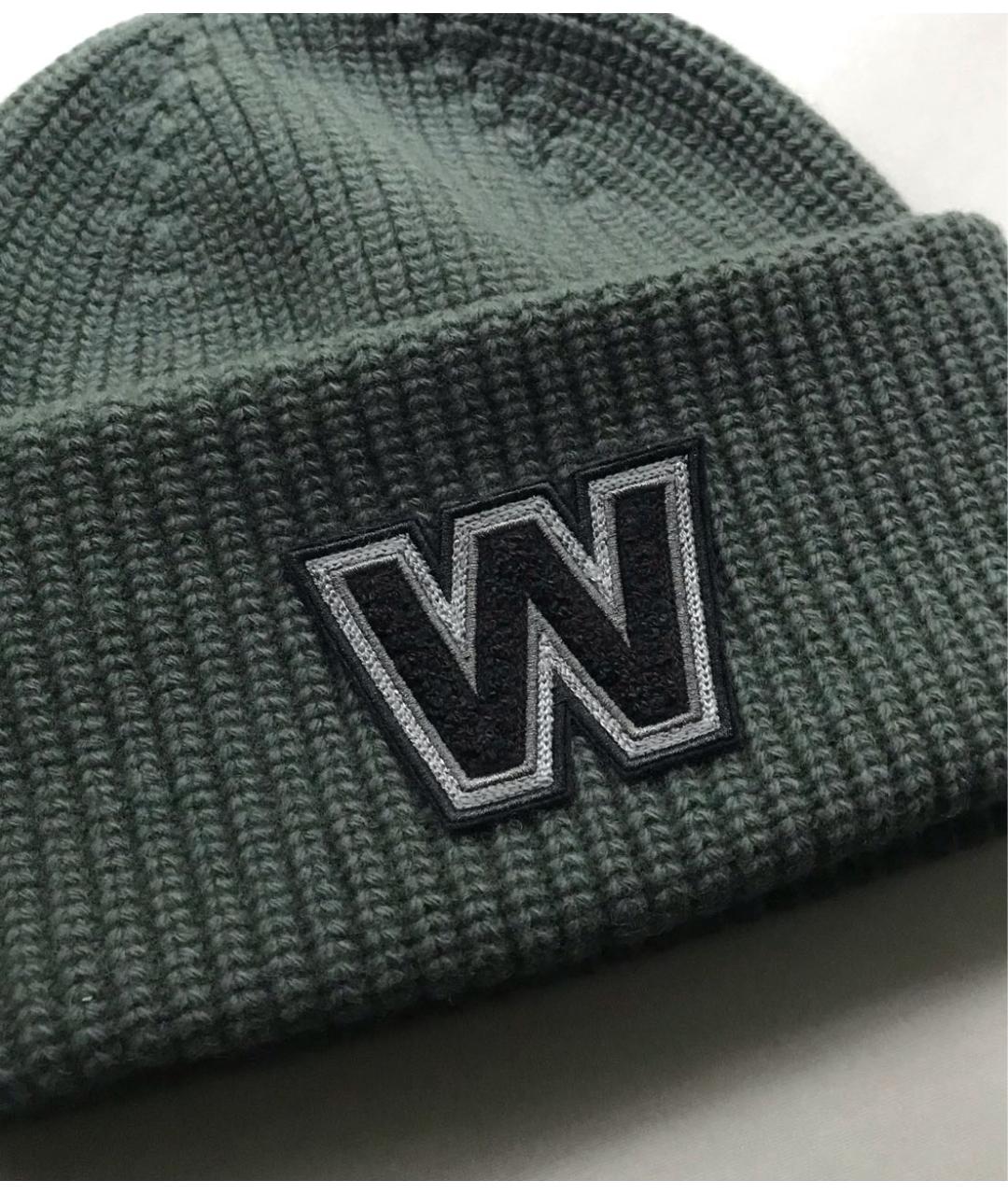 WEEKEND MAX MARA Зеленая шерстяная шапка, фото 5