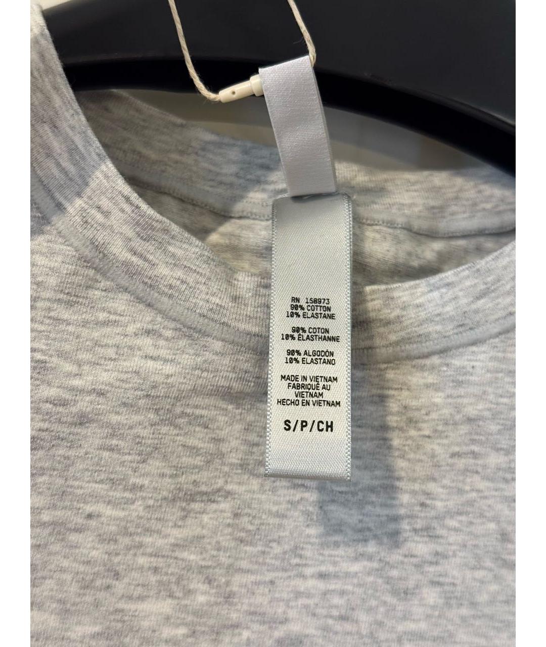 SKIMS Серая хлопковая футболка, фото 4
