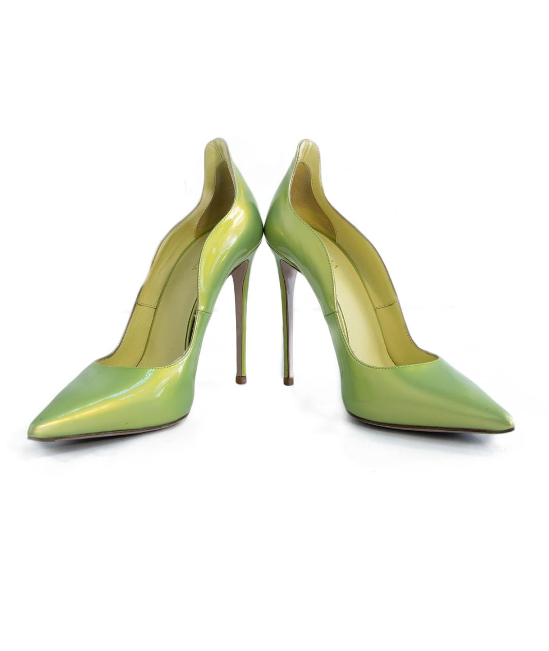 LE SILLA Салатовые кожаные туфли, фото 4