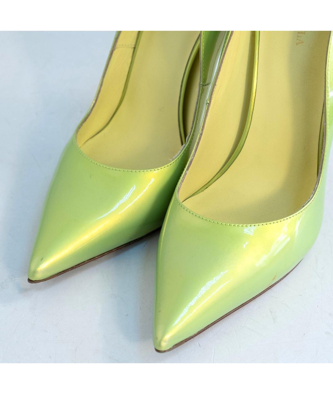LE SILLA Салатовые кожаные туфли, фото 3