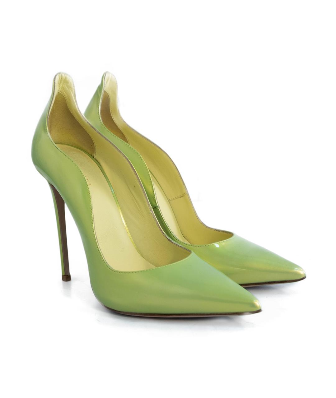 LE SILLA Салатовые кожаные туфли, фото 2
