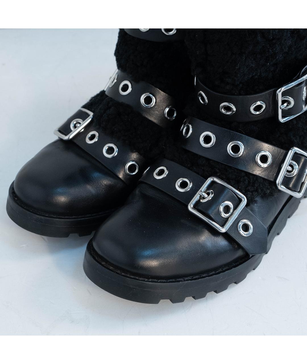 MARC JACOBS Черные кожаные полусапоги, фото 3