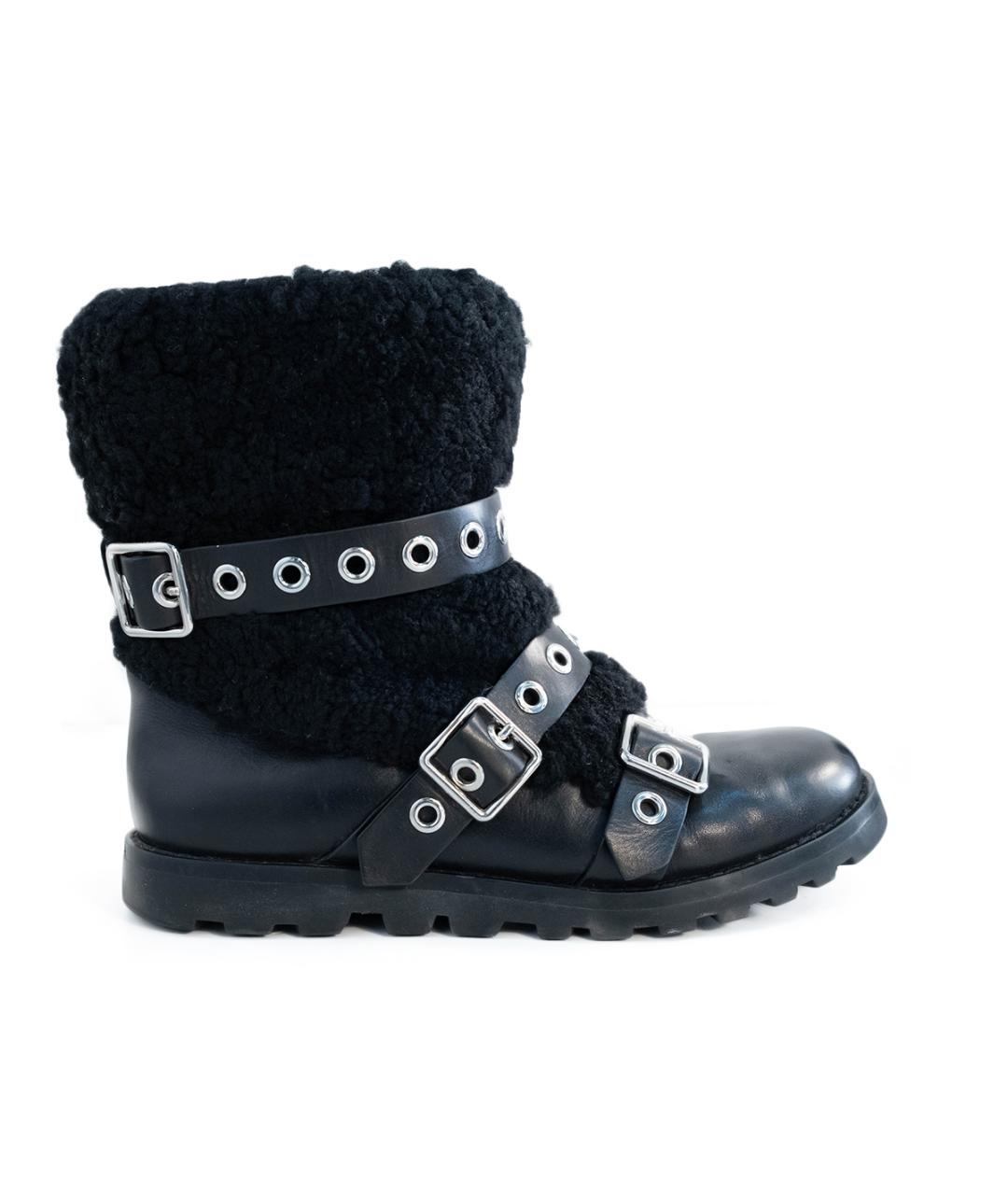 MARC JACOBS Черные кожаные полусапоги, фото 1