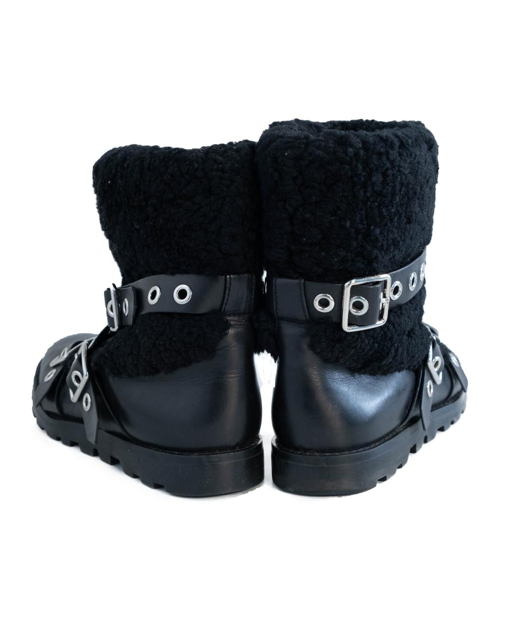 MARC JACOBS Черные кожаные полусапоги, фото 5