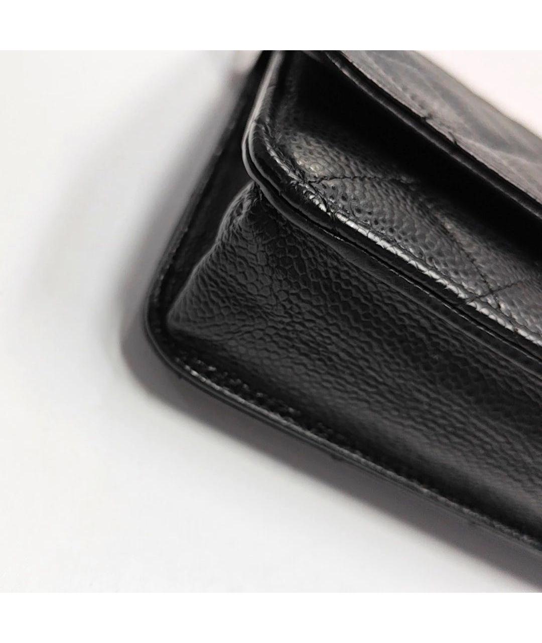 CHANEL Черная кожаная сумка через плечо, фото 7