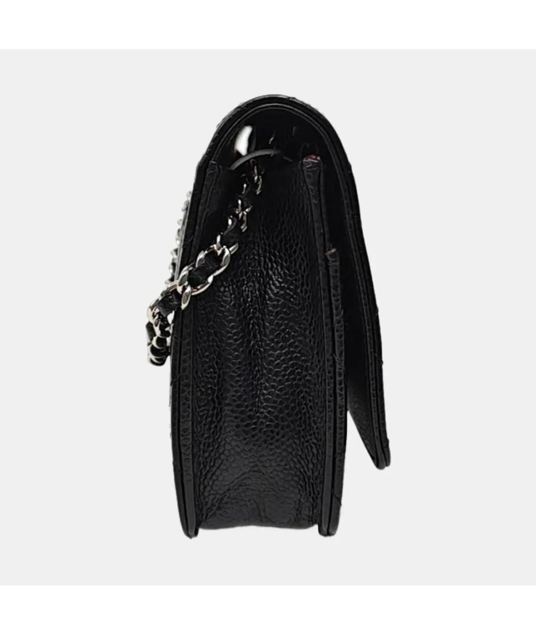 CHANEL Черная кожаная сумка через плечо, фото 3