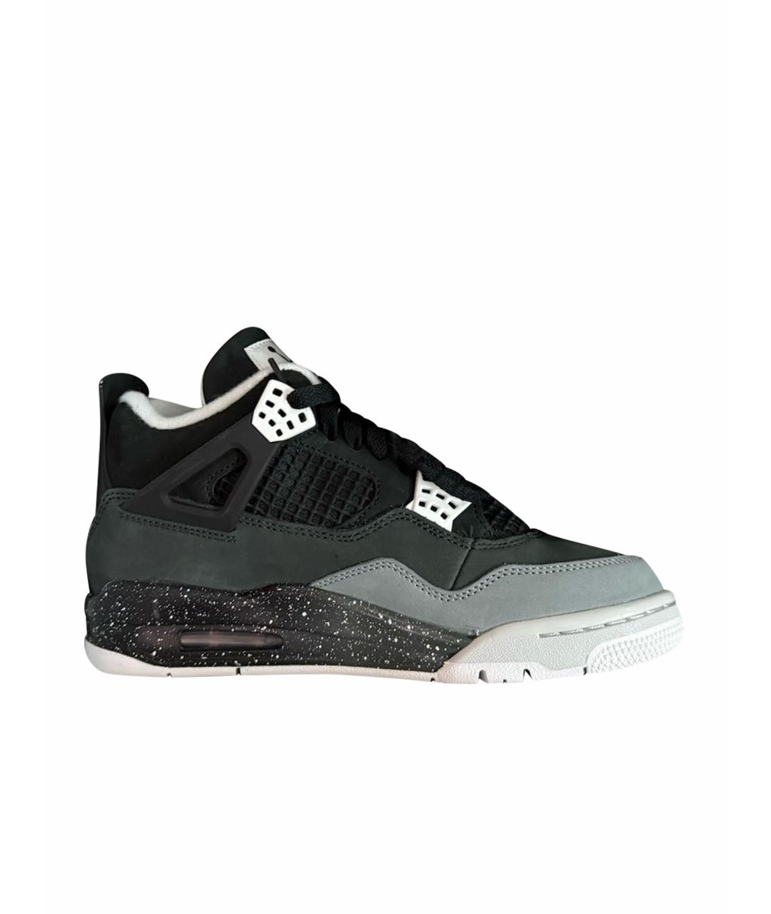 JORDAN Черные текстильные кроссовки, фото 1