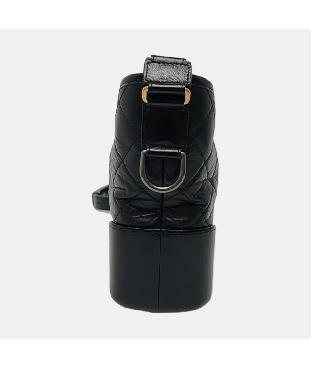 CHANEL Черная кожаная сумка через плечо, фото 3