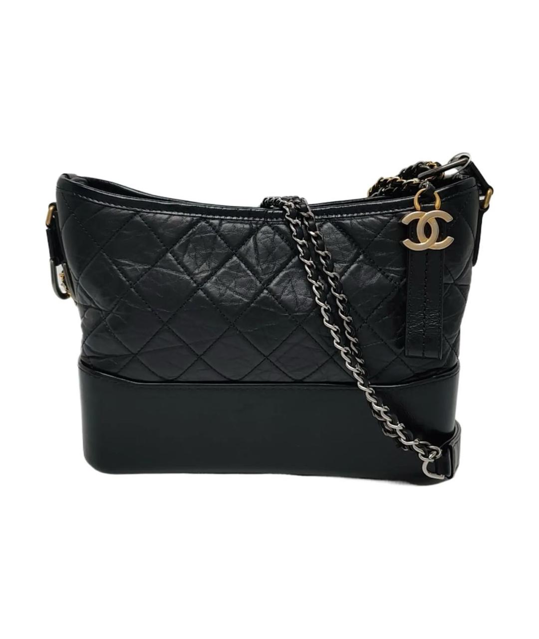 CHANEL Черная кожаная сумка через плечо, фото 9