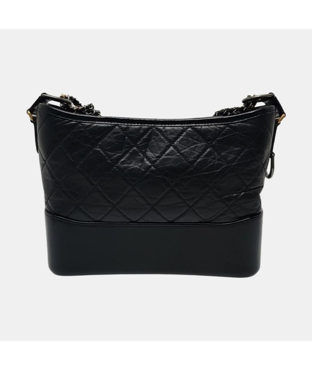 CHANEL Черная кожаная сумка через плечо, фото 4